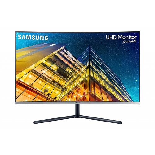Samsung 32-inch(80cm) 4K UHD | 1500R Curved 3,840 x 2,160 Monitor | Bezel Less Design | 1 Billion Colors | 2500:1 Contrast Ratio | Game Mode  | LU32R590CWWXXL | Dark Blue Gray