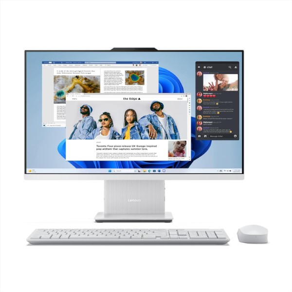Lenovo IdeaCentre AIO | Intel Core i7 13620H | 27″ FHD IPS 3-Side Edgeless All-in-One Desktop | 16GB/1TB SSD/Win11/Office 21/5.0MP+IR Camera/3Wx2 HARMAN Speakers | Wireless EOS Keyboard & Mouse | F0HM003EIN