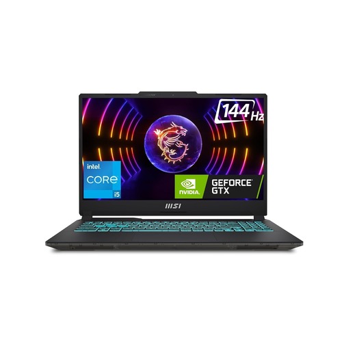 MSI Cyborg 15 A12UDX-1049IN | Intel Core i5-12450H | 40CM FHD 144Hz Gaming Laptop | 16GB/512GB NVMe SSD | Windows 11 Home | NVIDIA GeForce RTX 3050 | GDDR6 6GB | Translucent Black